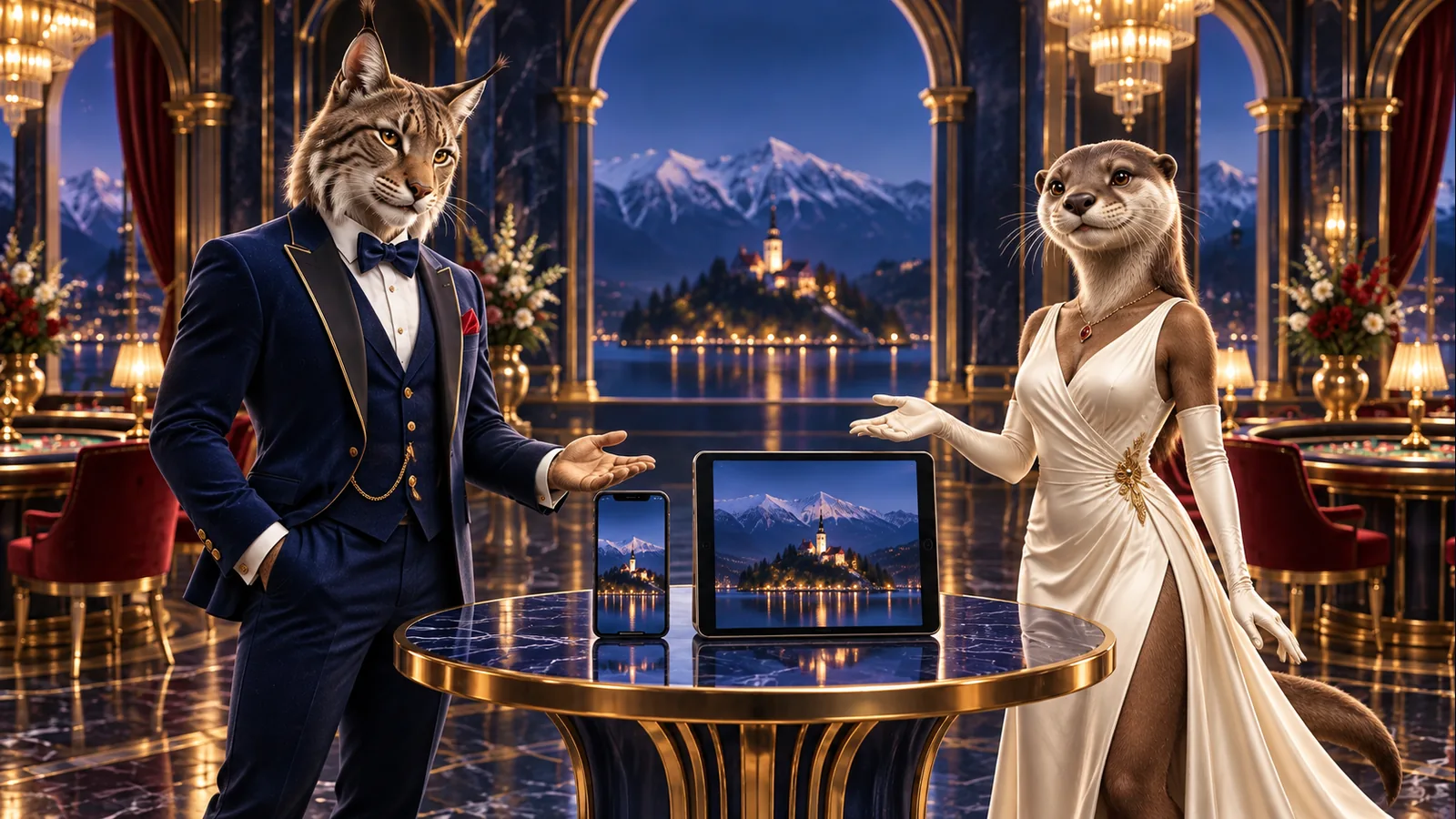 Liki Bizzo Casino v tematskem prizoru